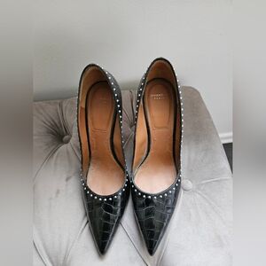 Givenchy black leather heels